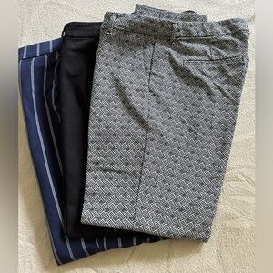 3 pairs of Old Navy ankle pants bundle. Size 10 Tall. Excellent used condition.